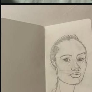 Pencil portrait drawn from life